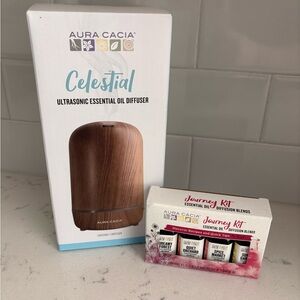Aura Cacia Celestial Ultrasonic Essential Oil Diffuser - Brown
